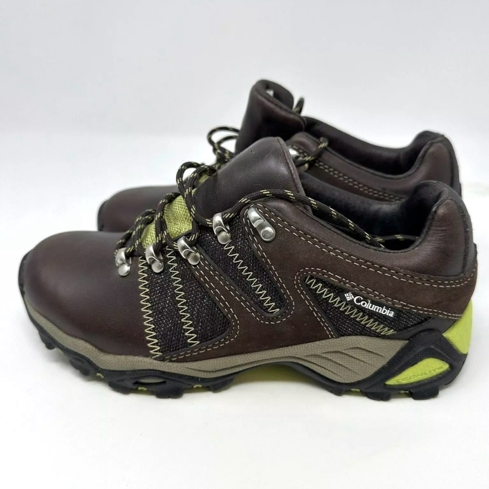 Women's Columbia Omni Grip Contour Comfort Hiking Low Top Leather  Boots Size 6.